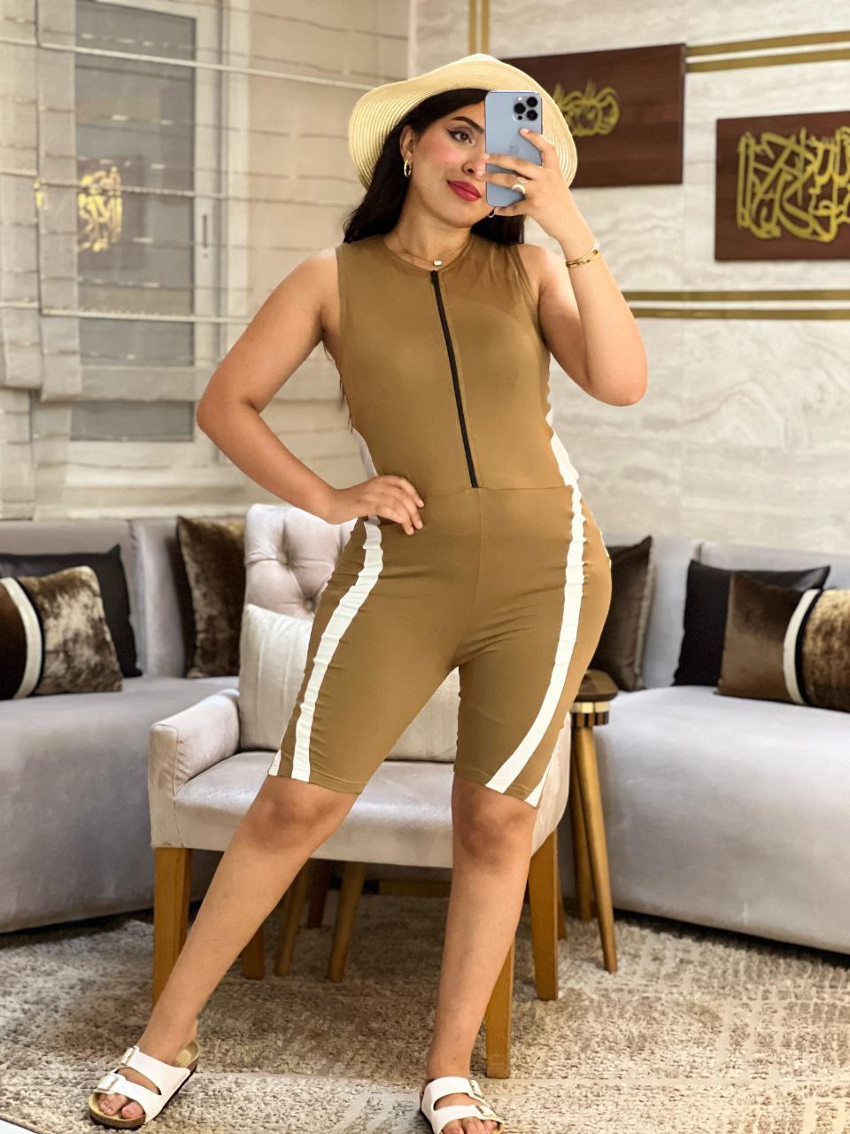 Maillot de Bain Une Pièce avec Shorty Intégré