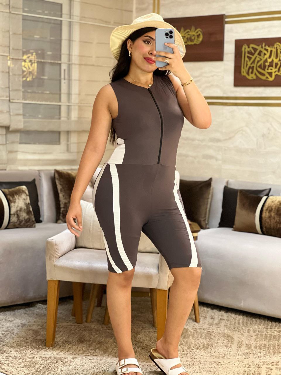 Maillot de Bain Une Pièce avec Shorty Intégré